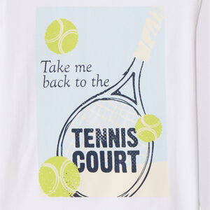 Langarm T-shirt met print voor jongens 