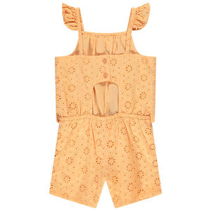 Combishort en broderie anglaise fille 