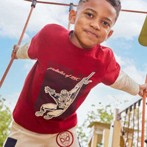 T-shirt jongen met lange mouwen effect 2-in-1 Spider-Man Marvel 