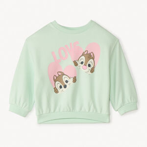 Oversized fleece sweatshirt Tic & Tac Disney voor meisjesbaby's 