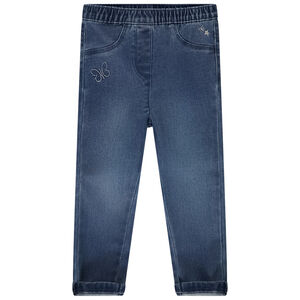 Jegging effet jean avec broderies pour bébé fille 