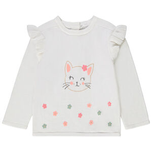 Trui met fantasieprint voor babymeisjes 