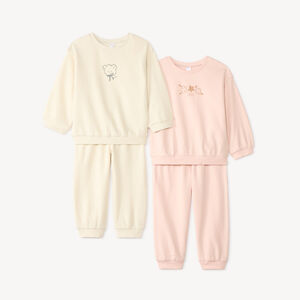 Set van 2 baby jogging outfits in fleece 