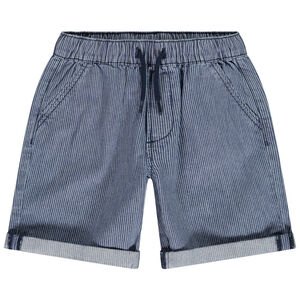 Bermuda fantasie met fijne strepen voor jongens 