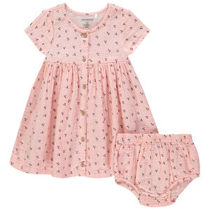 Ensemble avec robe et bloomer à imprimé floral all-over 