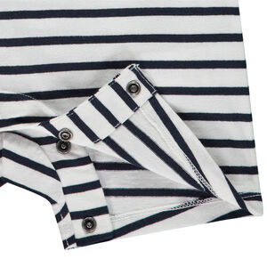 Combishort rayée print crabe pour bébé garçon 