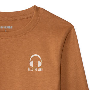 Set van 3 longsleeve T-shirts effen voor jongens 