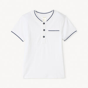 Polo met korte mouwen en teddy kraag voor baby jongen 