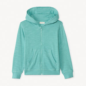 Gilet molleton uni à capuche pour garçon 