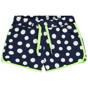 Short en jersey fille imprimé à taille élastiquée 