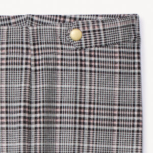 Lang jacquardonderbroek met ruitmotief voor meisjes 