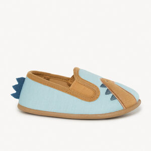 Chaussons bas patch brodé dinosaure pour bébé garçon 