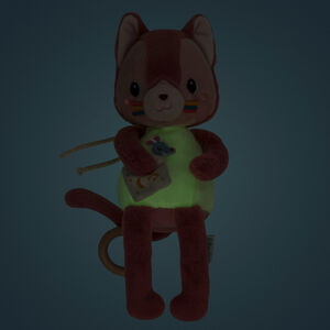 Fosforescerende muzikale knuffel Jeanne de Kat 