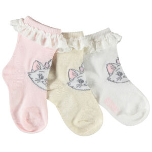 Set van 3 paren van socquettes Marie Disney voor meisjes 