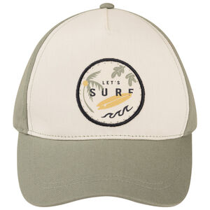 Tweekleurige surfpatch pet voor jongen 