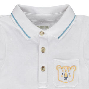 Twee-delige set met bedrukte bermuda voor babyjongen 