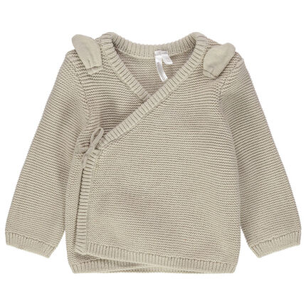 Brassiere De Naissance En Tricot Beige Orchestra Be