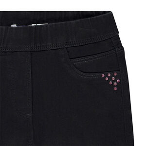 Jegging effet jean à strass pour fille 