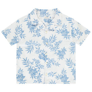 Chemise manches courtes imprimé feuillage pour garçon 