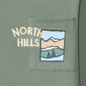 T-shirt met lange mouwen en print op de rug voor jongens 