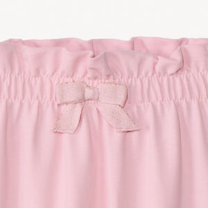 Joggingbroek in fleece met elastische taille en volantafwerking voor babymeisje 