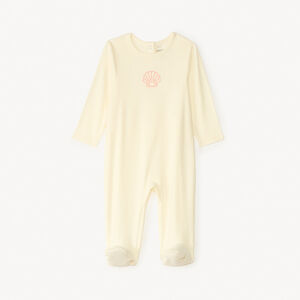 Donslaappak van jersey met borduursel voor babymeisjes 