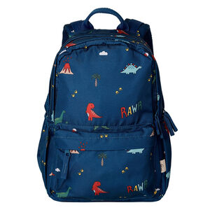 Sac à dos moyen 33x24x13cm Blue Dino 