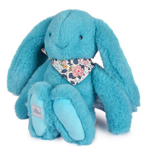 Knuffel Konijn Fleurette 25cm Turquoise 