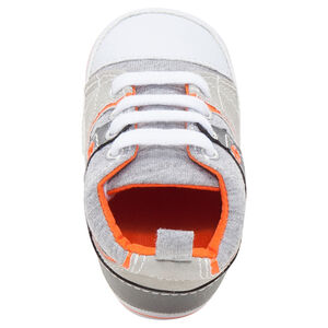 Baskets en toile à lacets avec détails contrastés 