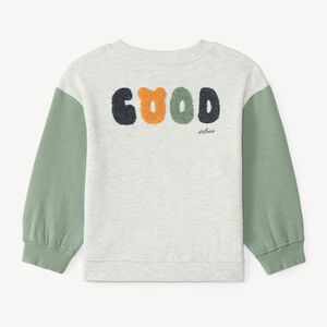 Sweat oversize bébé garçon color block 