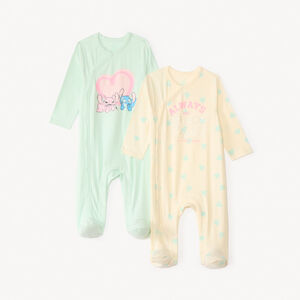 Lot de 2 dors-bien en jersey Stitch & Angel Disney pour bébé fille 