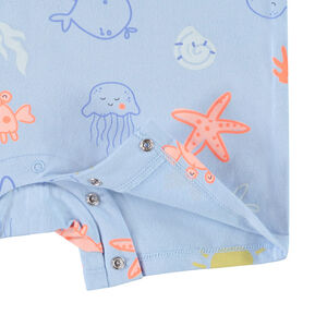 Lot de 2 combishorts à motifs sous-marins pour bébé garçon 