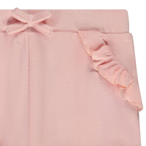 Korte broek van badstof met ruches zakken voor baby meisje 