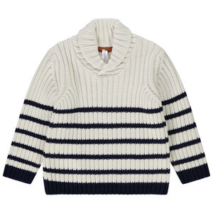 Pull en tricot à rayures pour bébé garçon 