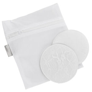 Lot de 6 coussinets d'allaitement lavables en dentelle + filet 