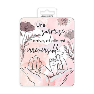 Carte à gratter "Je suis enceinte !" 