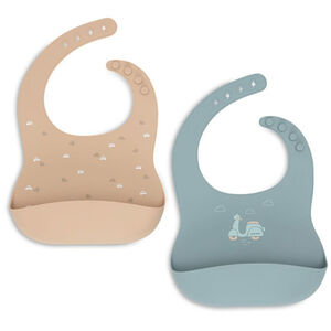 Bavoir silicone On The Go 2pcs 