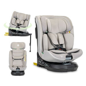 Siège-auto Solaris i-Size pivotant 40-150 cm + Jambe de force 360 Gris 