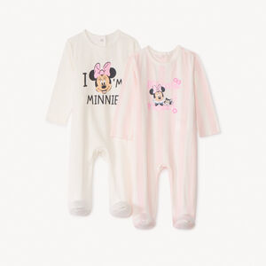 Set van 2 jersey pyjama's Minnie Disney voor meisjesbaby 