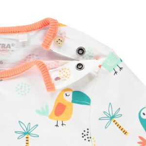 Korte mouwen T-shirt met toucans en palmen voor baby jongen 