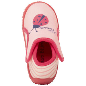 Pantoffellaarsjes met lieveheersbeestjesprint en klittenband voor babymeisjes 