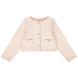 Veste cardigan en jacquard scintillant pour fille 