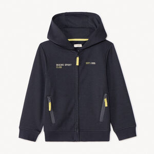 Gilet à capuche en molleton fantaisie pour garçon 