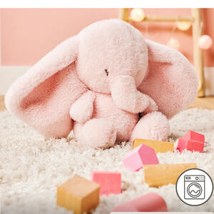 Knuffel olifant - Fanfan - Roze - 30 cm 
