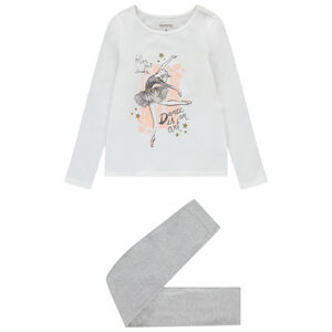 Pyjama en jersey print danseuse pour enfant fille 