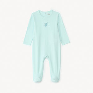 Langarmige slaapanzug met dierenborduring voor baby jongens 