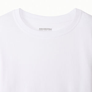 Set van 3 effen witte longsleeves voor jongens 