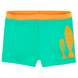 Boxer de bain avec poissons printés 