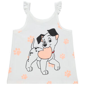 Débardeur à bretelles volantées print 101 Dalmatiens Disney 