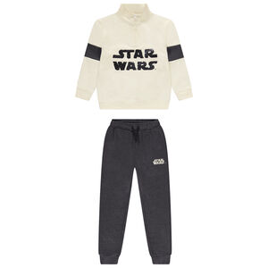 Joggingensemble + sweatshirt Star Wars met magische pailletten voor jongen 